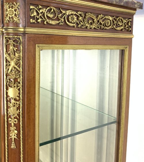 LOUIS XVI STYLE DISPLAY CABINET WITH ORMOLU MOUNTS MAISON KRIEGER FRANCE 19TH CENTURY - ADDITIONAL PHOTO 10