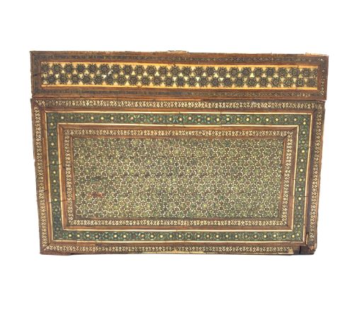 A LARGE KATAMKARI BOX PERSIA 19TH CENTURY - ADDITIONAL PHOTO 2
