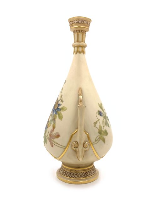 LATE 19TH CENTURY ROYAL WORCESTER CERAMIC BUD VASE - ADDITIONAL PHOTO 1