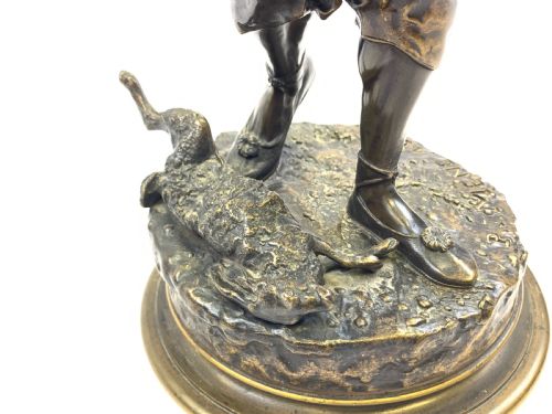 BRONZE SCULPTURE BY PIERRE JULES MNE 18101879 THE ARAB FALCONER - ADDITIONAL PHOTO 8
