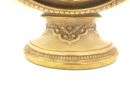 LATE 19TH CENTURY FLORAL GILT DECORATED ROYAL WORCESTER PORCELAIN VASE - ADDITIONAL PHOTO 9