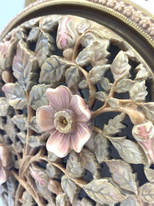 LATE 19TH CENTURY FLORAL GILT DECORATED ROYAL WORCESTER PORCELAIN VASE - ADDITIONAL PHOTO 11
