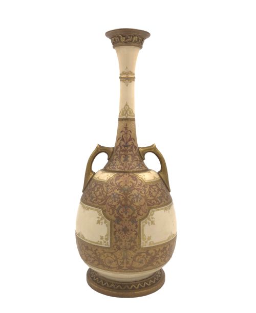 royal worcester ceramic vase late 19th century - CATEGORY: ANTIQUE VASES - DATED 19TH CENTURY