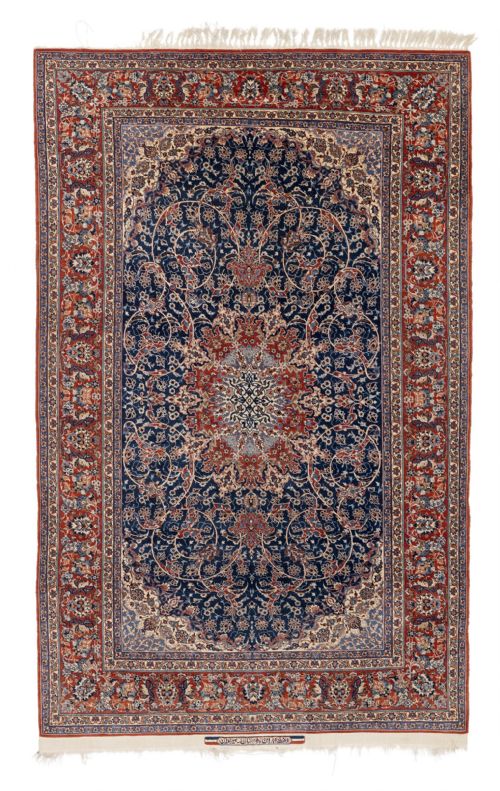 a fine isfahan seirafian rug central persia circa 1940 - CATEGORY: ANTIQUE RUGS - DATED 1940