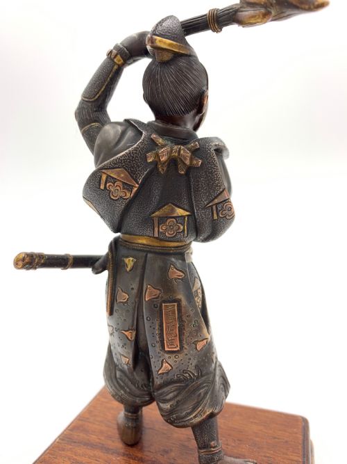 JAPANESE GILT BRONZE FIGURE MEIJI PERIOD BY MIYAO ZO - ADDITIONAL PHOTO 5