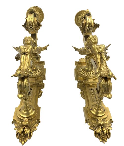 PAIR OF 19TH CENTURY GILT WALL SCONCES - ADDITIONAL PHOTO 3