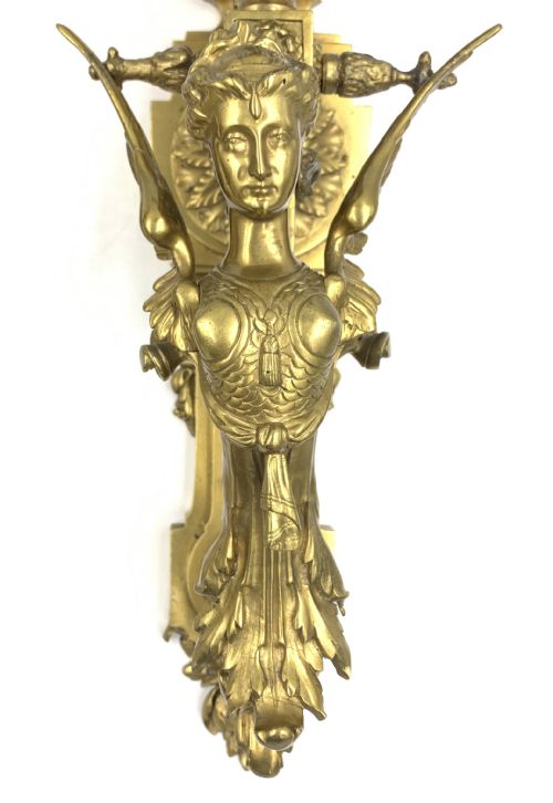 PAIR OF 19TH CENTURY GILT WALL SCONCES - ADDITIONAL PHOTO 5