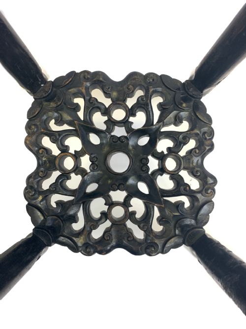 PAIR OF CHINESE MARBLE TOP STANDS - ADDITIONAL PHOTO 6