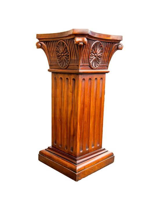 PAIR OF CARVED WOOD PEDESTALS WITH SECRET COMPARTMENT - ADDITIONAL PHOTO 3