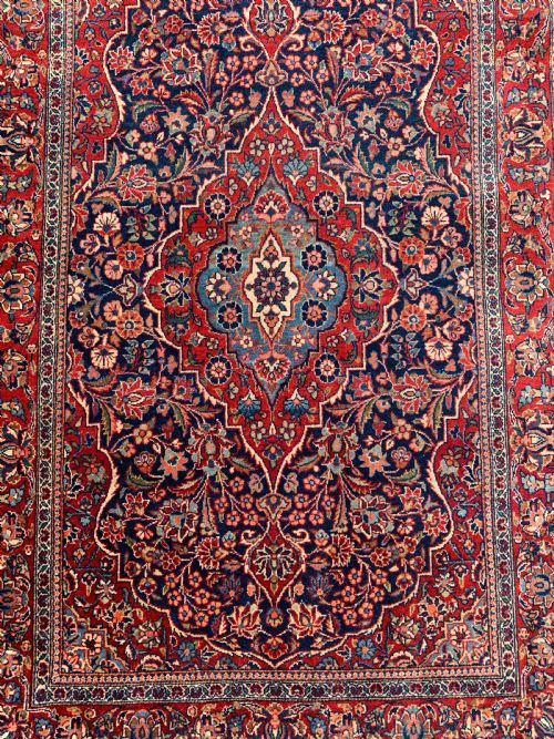 UNUSUAL SIZE PAIR OF PERSIAN KASHAN RUGS - ADDITIONAL PHOTO 2