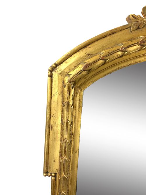 LARGE PAIR OF GILT WOOD VICTORIAN OVERMANTLE MIRRORS - ADDITIONAL PHOTO 2