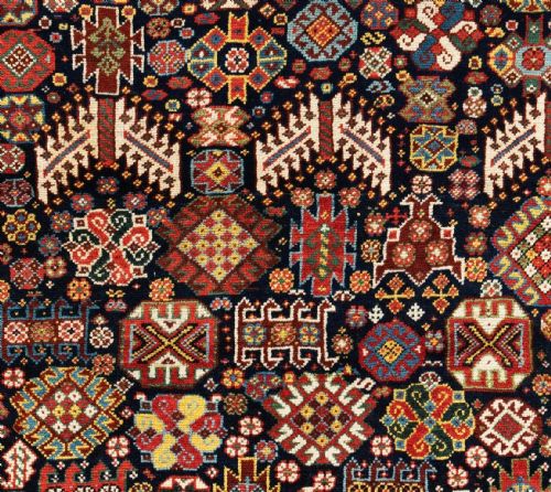 QASHQAI SHEKARLUSHEKARLOO RUG PERSIA 19TH CENTURY - ADDITIONAL PHOTO 3