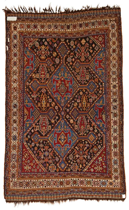 COLOURFUL PERSIAN QASHQAI RUG 19TH CENTURY - ADDITIONAL PHOTO 1