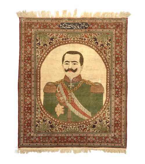 MOHTASHAM KASHAN RUG PORTRAIT OF KAISER WILHELM II - ADDITIONAL PHOTO 1