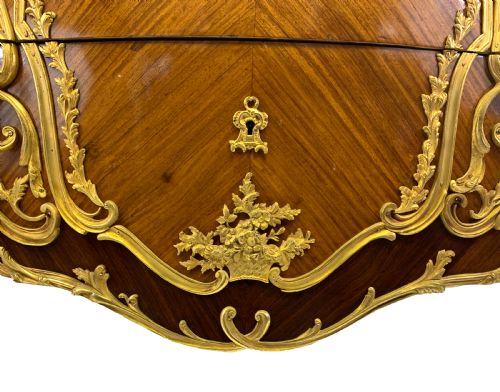 FRENCH LOUIS XV STYLE ORMOLU MOUNTED COMMODE - ADDITIONAL PHOTO 4