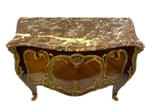 FRENCH LOUIS XV STYLE ORMOLU MOUNTED COMMODE - ADDITIONAL PHOTO 8
