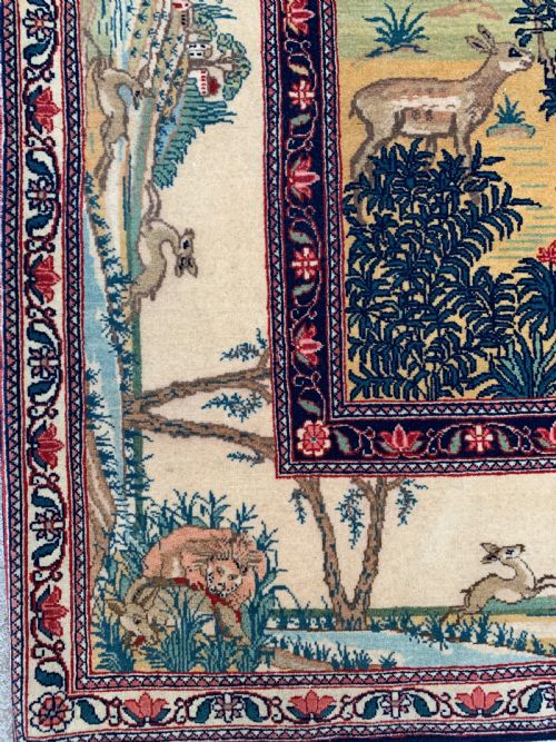 PICTORIAL KASHAN RUG CENTRAL PERSIA - ADDITIONAL PHOTO 2