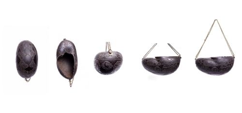 COLLECTION OF QAJAR COCO DE MER KASHKULS PERSIA 19TH CENTURY - ADDITIONAL PHOTO 3