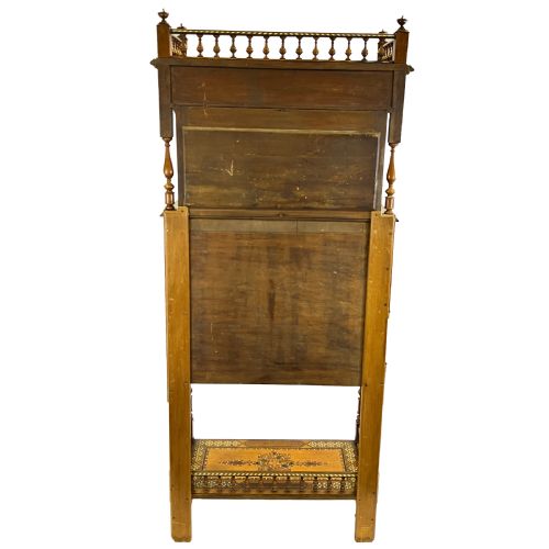 19TH CENTURY SPANISH NASRID REVIVAL PARQUETRY WOOD CABINET - ADDITIONAL PHOTO 2