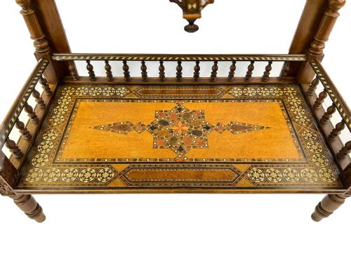 19TH CENTURY SPANISH NASRID REVIVAL PARQUETRY WOOD CABINET - ADDITIONAL PHOTO 15