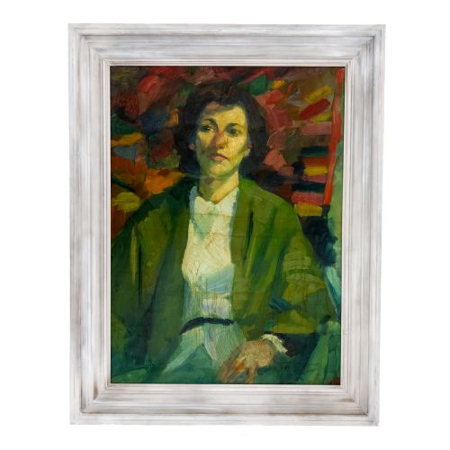 portrait of a lady by faeq hassan iraqi 19141992 - CATEGORY: ANTIQUE ART - DATED 1960