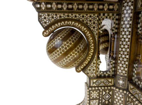 ALBERTO PINTO STYLE SYRIAN MOTHER OF PEARL AND BONE INLAID ROUND CENTREDINING TABLE - ADDITIONAL PHOTO 5