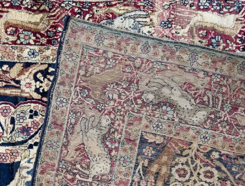 PICTORIAL KERMAN RAVER RUG DEPICTS KHOSROW ANUSHIRVAN KING OF PERSIA - ADDITIONAL PHOTO 8