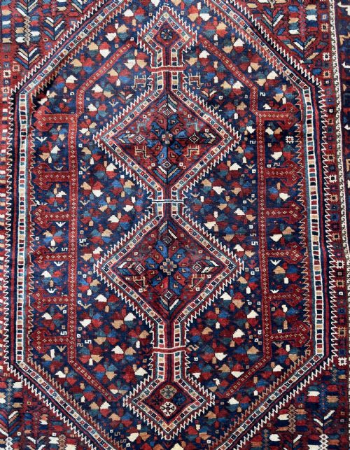 ANTIQUE PERSIAN RUG FROM QASHQAI TRIBES - ADDITIONAL PHOTO 1