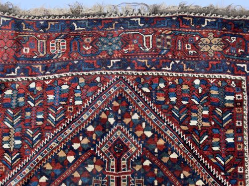 ANTIQUE PERSIAN RUG FROM QASHQAI TRIBES - ADDITIONAL PHOTO 3