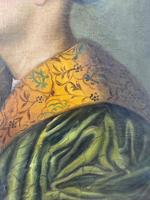 EXQUISITE 18TH CENTURY OIL ON CANVAS PORTRAIT OF SULEYMAN THE MAGNIFICENT - ADDITIONAL PHOTO 4