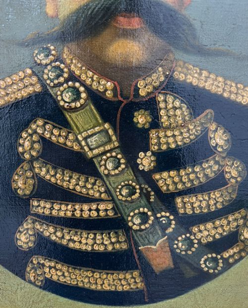 A PORTRAIT OF MUZAFFAR ALDIN SHAH QAJAR PERSIA SIGNED BY THE ROYAL PAINTER MUSAWWIR ALMULK - ADDITIONAL PHOTO 2