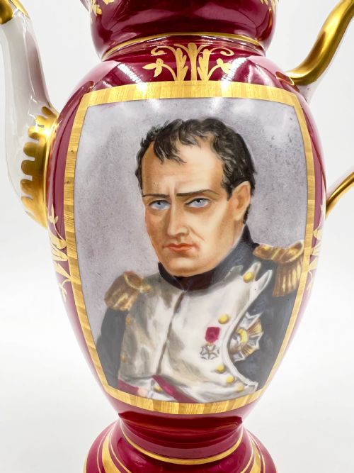 19TH CENTURY PARIS PORCELAIN TEA SET FEATURING NAPOLEONIC PORTRAITS - ADDITIONAL PHOTO 2