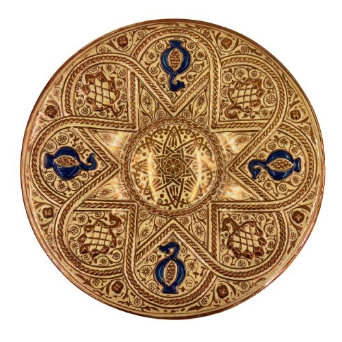 COLLECTION OF TWELVE HISPANOMORESQUE EARTHENWARE CHARGERS 16TH 19TH CENTURY - ADDITIONAL PHOTO 1