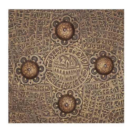 A GOLDKOFTGARI STEEL SHIELD DHAL RAJASTHAN NORTH INDIA19TH CENTURY - ADDITIONAL PHOTO 1