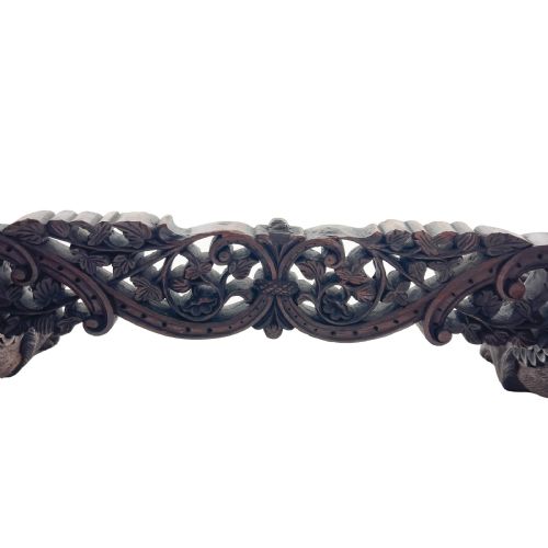 A FINE 19TH CENTURY CARVED ANGLOINDIAN WORK TABLE - ADDITIONAL PHOTO 6