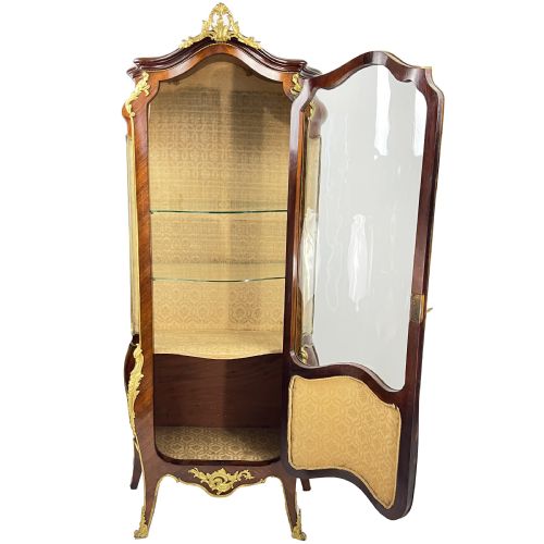 FRENCH ORMOLU MOUNTED AND PAINTED PANEL VITRINE DISPLAY CABINET - ADDITIONAL PHOTO 5