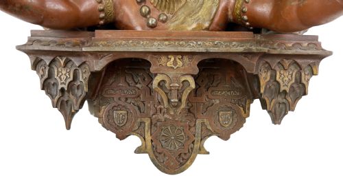 BRONZE WALLLIGHT FOR THE ISLAMIC MARKET LATE 19TH CENTURY - ADDITIONAL PHOTO 2