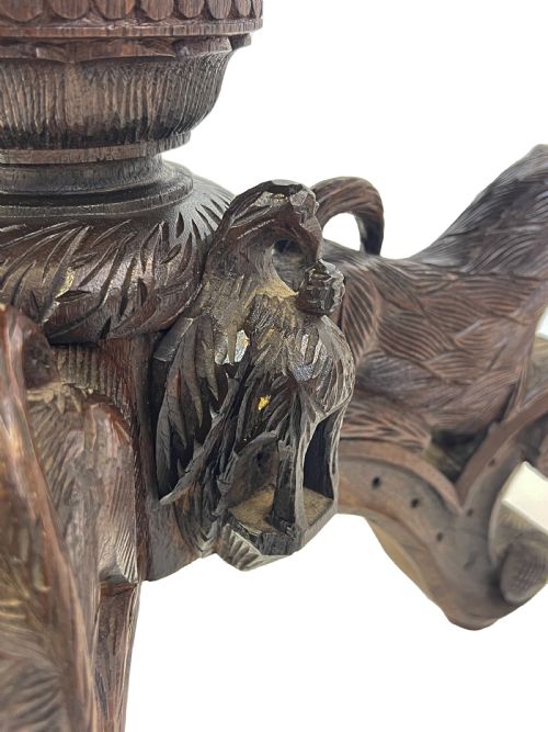 19TH CENTURY EXTENSIVELY CARVED ANGLOINDIAN CENTRE TABLE - ADDITIONAL PHOTO 2