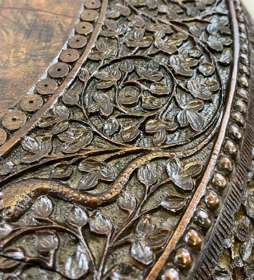19TH CENTURY EXTENSIVELY CARVED ANGLOINDIAN CENTRE TABLE - ADDITIONAL PHOTO 5