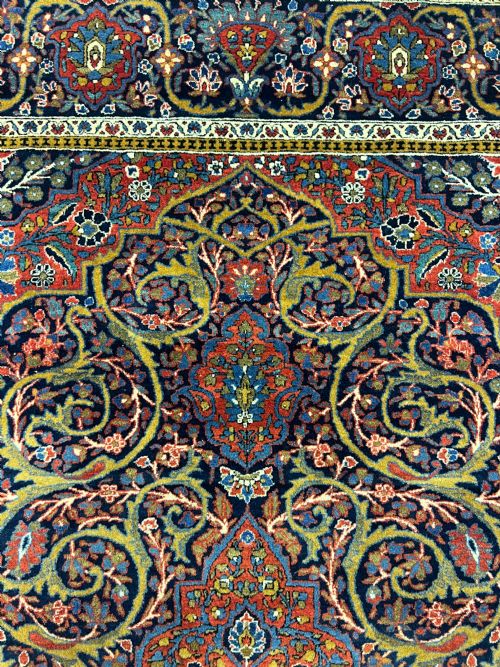 EXQUISITE COLOURFUL MOHTASHAM KASHAN RUG - ADDITIONAL PHOTO 2