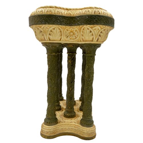UNIQUE ANTIQUE PORCELAIN JARDINIERE AUSTRIA - ADDITIONAL PHOTO 1