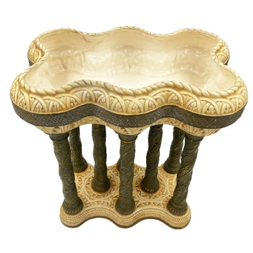 UNIQUE ANTIQUE PORCELAIN JARDINIERE AUSTRIA - ADDITIONAL PHOTO 2