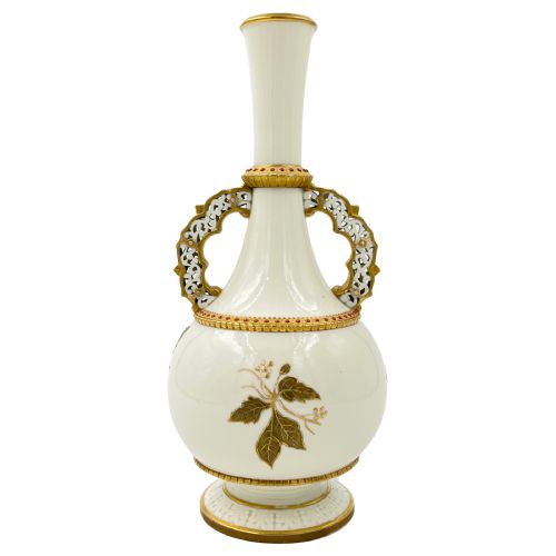 ROYAL WORCESTER 'CHINA WORKS' PORCELAIN VASE ENGLAND - ADDITIONAL PHOTO 2