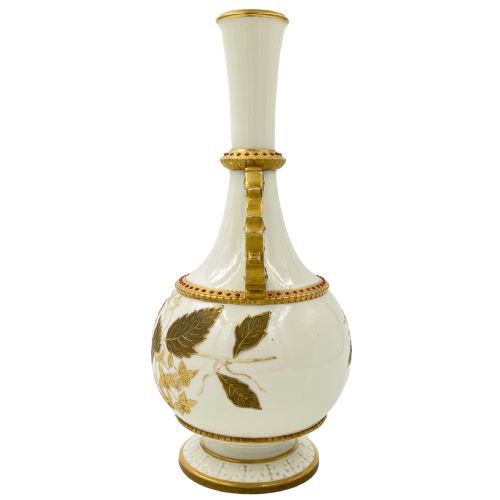 ROYAL WORCESTER 'CHINA WORKS' PORCELAIN VASE ENGLAND - ADDITIONAL PHOTO 5