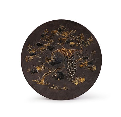 a large japanese mix metal charger meiji period 18681912 - CATEGORY: ANTIQUE METAL - DATED 19TH CENTURY