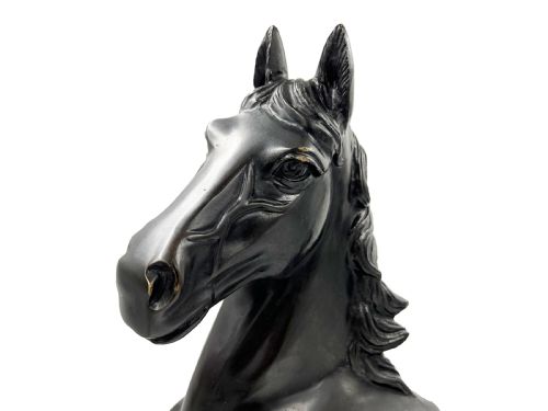 A LARGE SINGED JAPANESE BRONZE HORSE SCULPTURE CIRCA 192030 SHOWATAISHO PERIOD - ADDITIONAL PHOTO 3