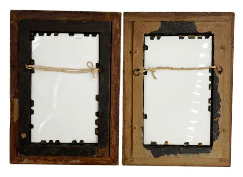 A FINE PAIR OF SEVRES STYLE PAINTED PORCELAIN PLAQUES SIGNED H DESPREZ 20TH CENTURY - ADDITIONAL PHOTO 6