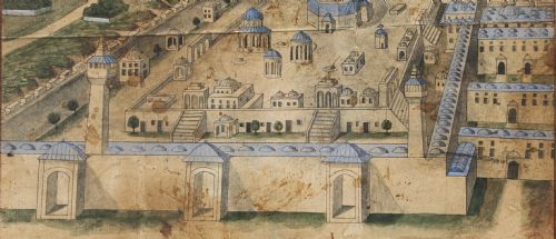 19TH CENTURY OTTOMAN WATERCOLOUR PAINTING OF ALAQSA MOSQUE - ADDITIONAL PHOTO 5