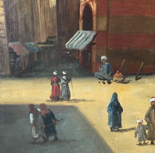 A FINE PAIR OF LATE 19TH CENTURY OIL ON CANVAS ORIENTAL PAINTINGS SIGNED H CARNIER - ADDITIONAL PHOTO 7