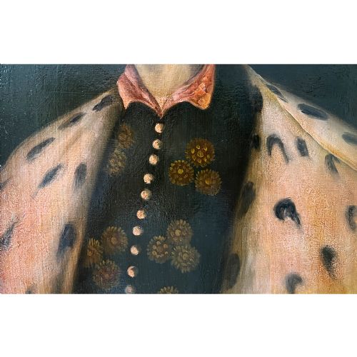 OIL ON CANVAS PORTRAIT OF OTTOMAN SULTAN SULEIMAN THE MAGNIFICENT LATE 19TH EARLY 20TH CENTURY - ADDITIONAL PHOTO 3
